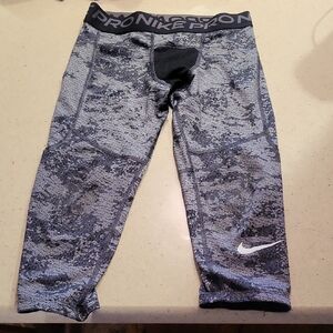 Nike Kids Black and Gray Leggings